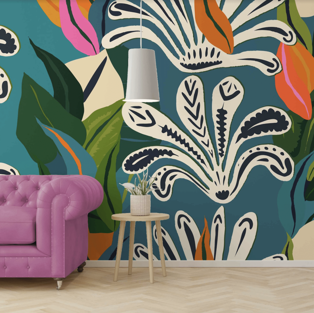 Boho Wallpaper and wall murals South Africa.