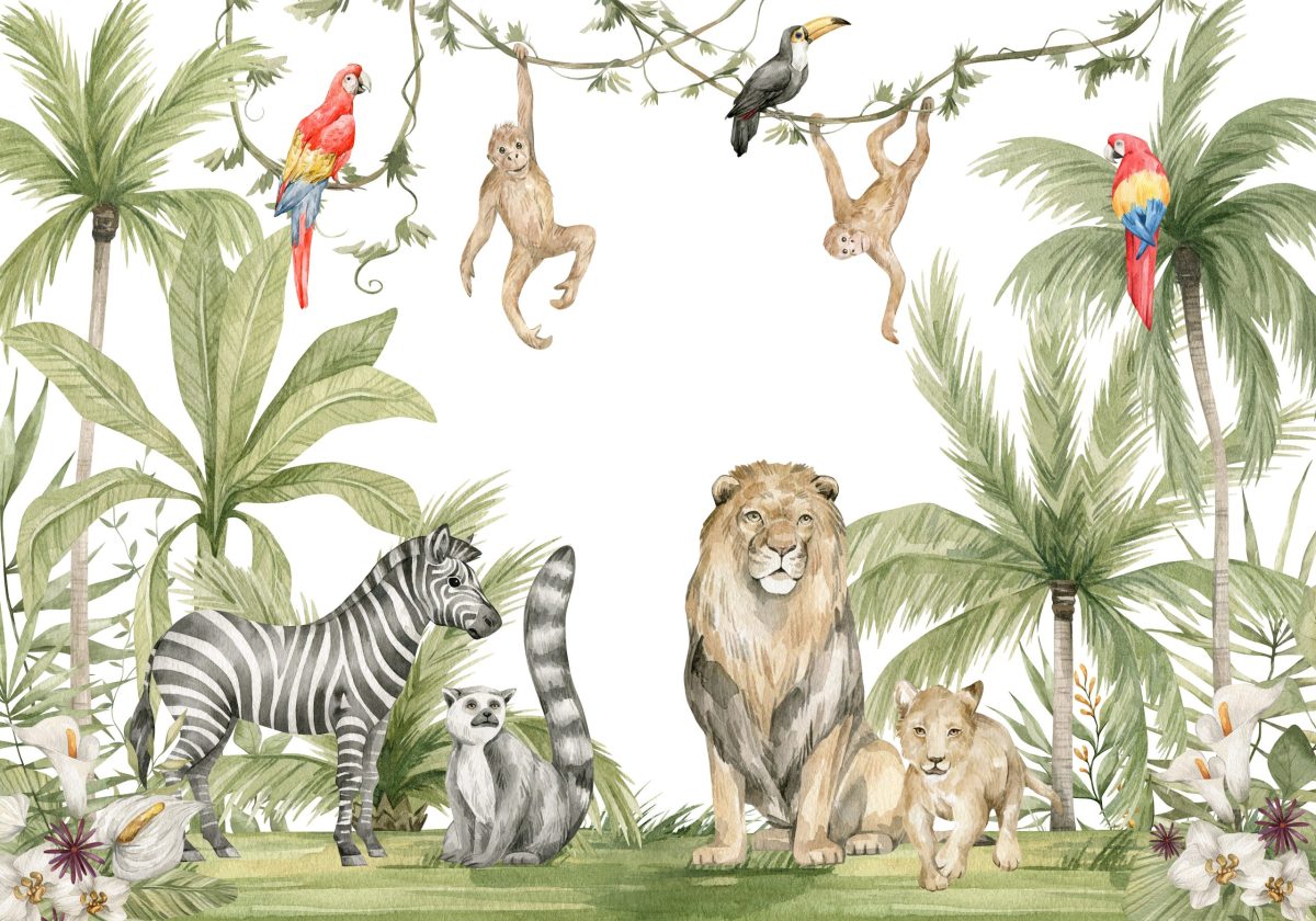 Kids animal Wallpaper and wall murals South Africa.