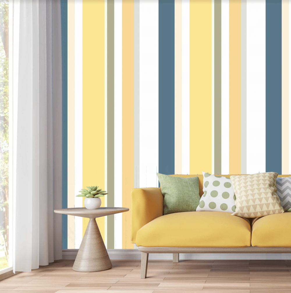 Striped Wallpaper and wall murals South Africa.