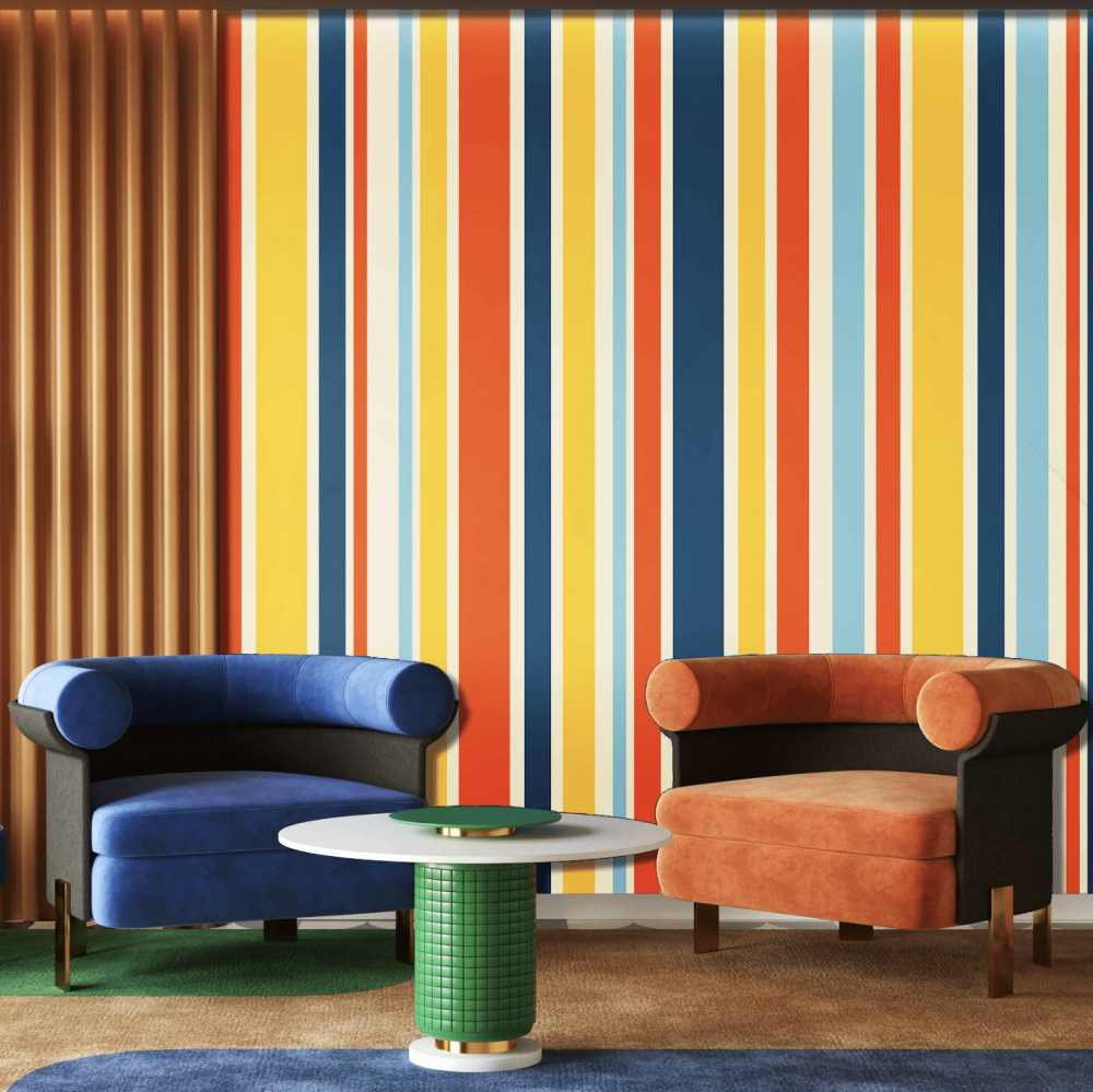 Stripe Wallpaper and wall murals South Africa.