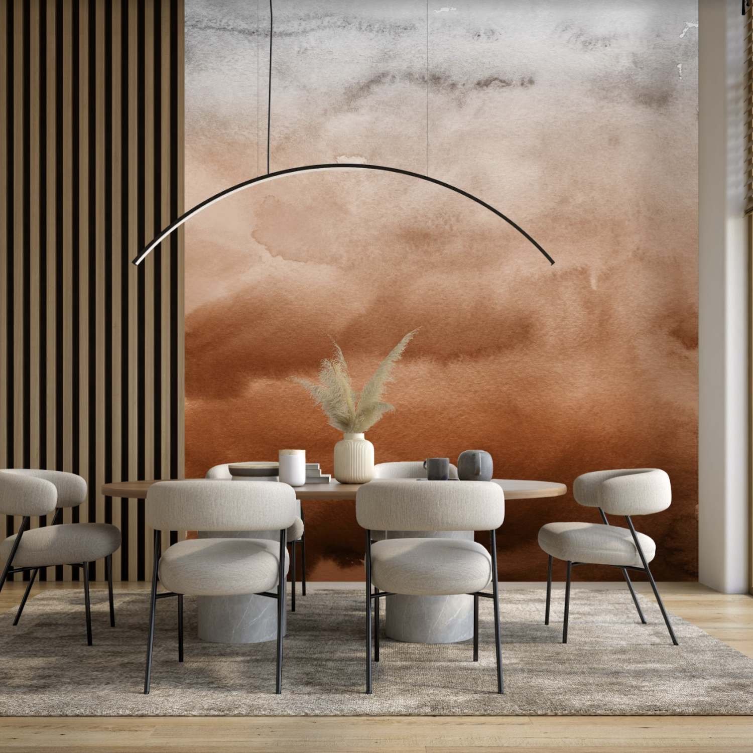 Wallpaper and wall murals South Africa, light brown ombre.
