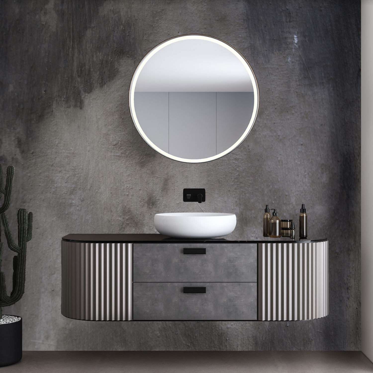 Wallpaper and wall murals South Africa, charcoal ombre.