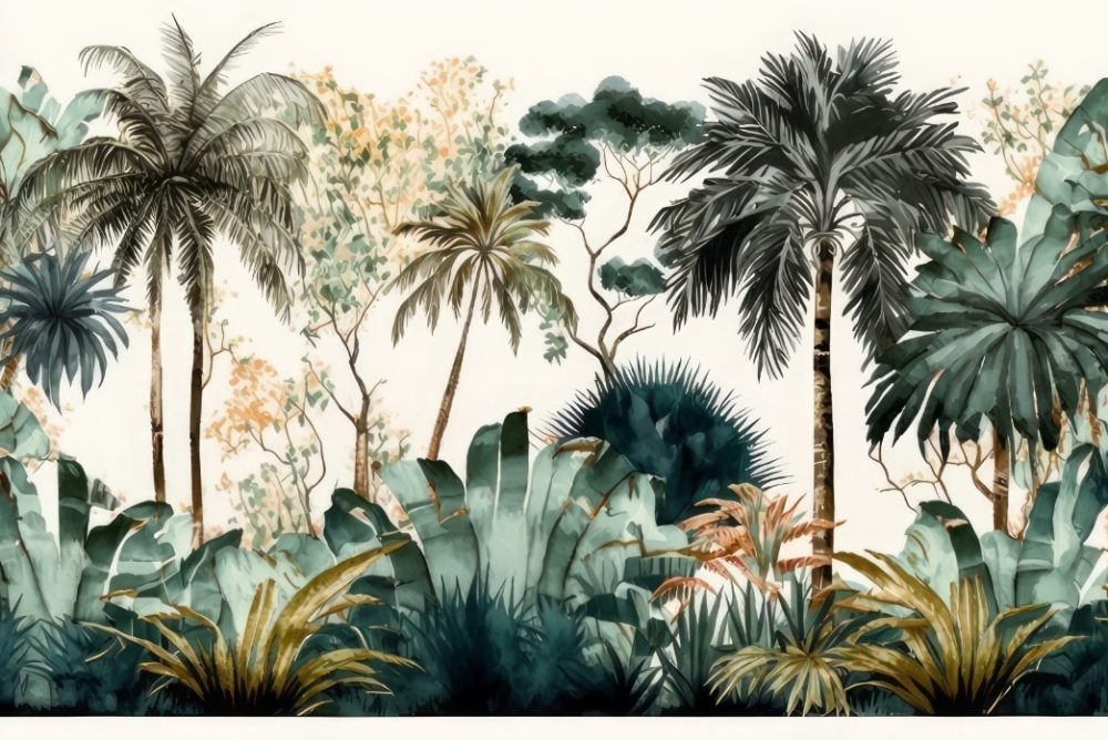 Tropical trees wallpaper wall mural South Africa