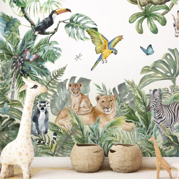 Jungle animals kids wallpaper and wall murals South Africa