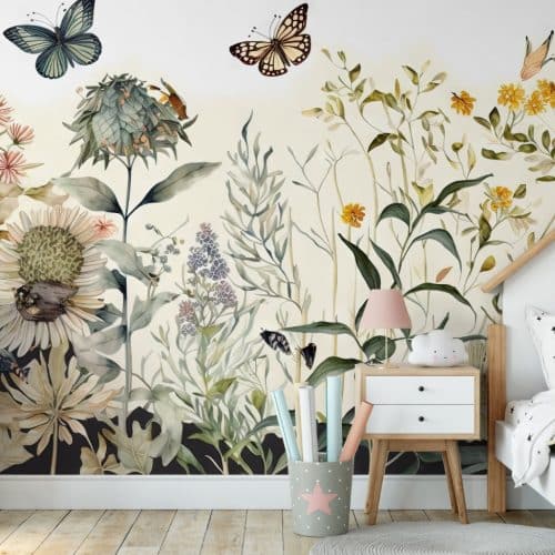 Meadow butterfly wallpaper wall mural South Africa