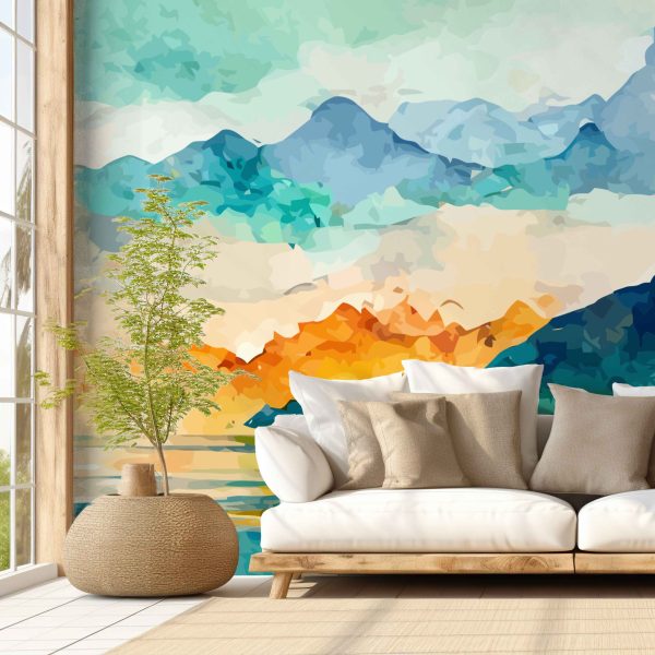 Calm mountain wallpaper wall mural South Africa