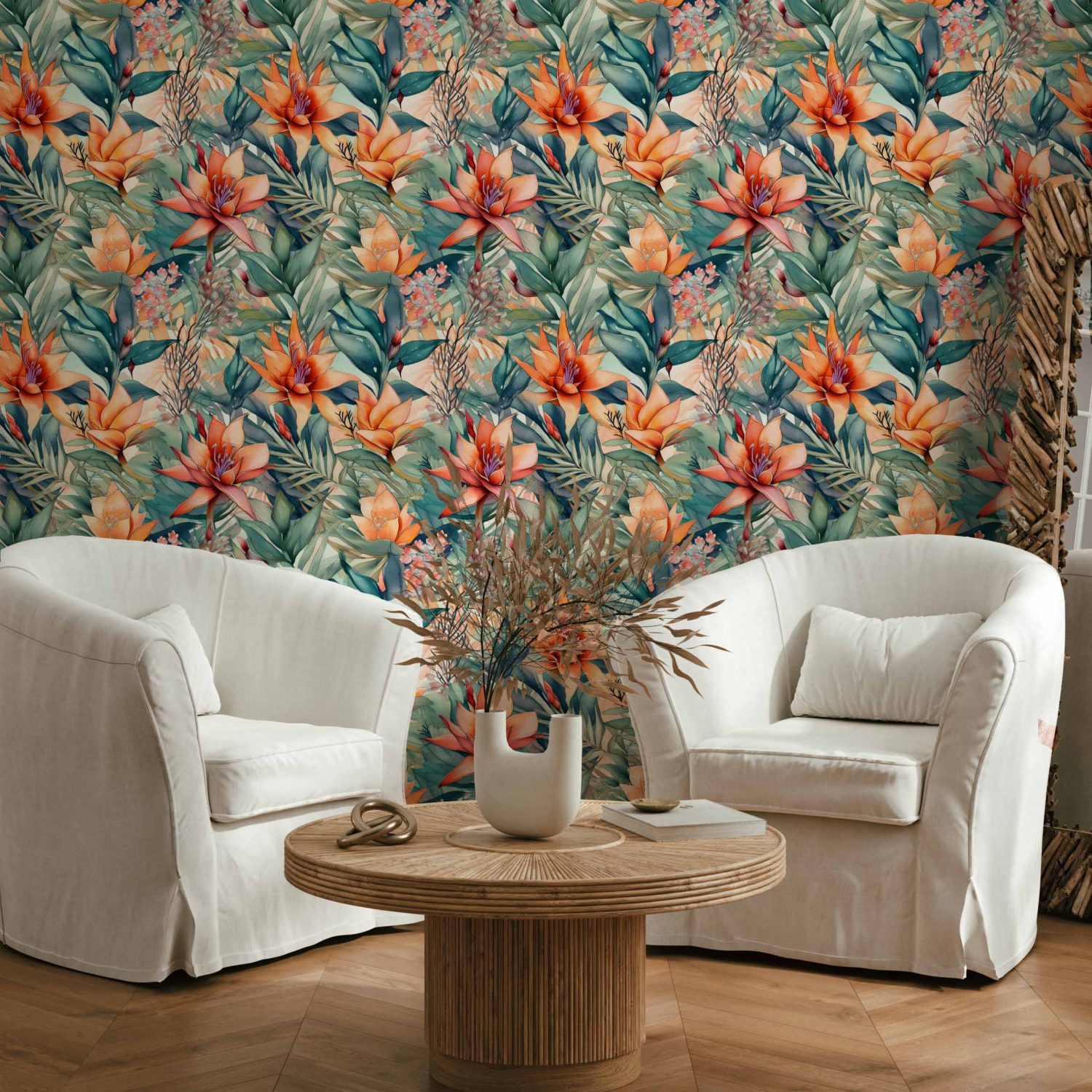 Tropic Blooms Wallpaper