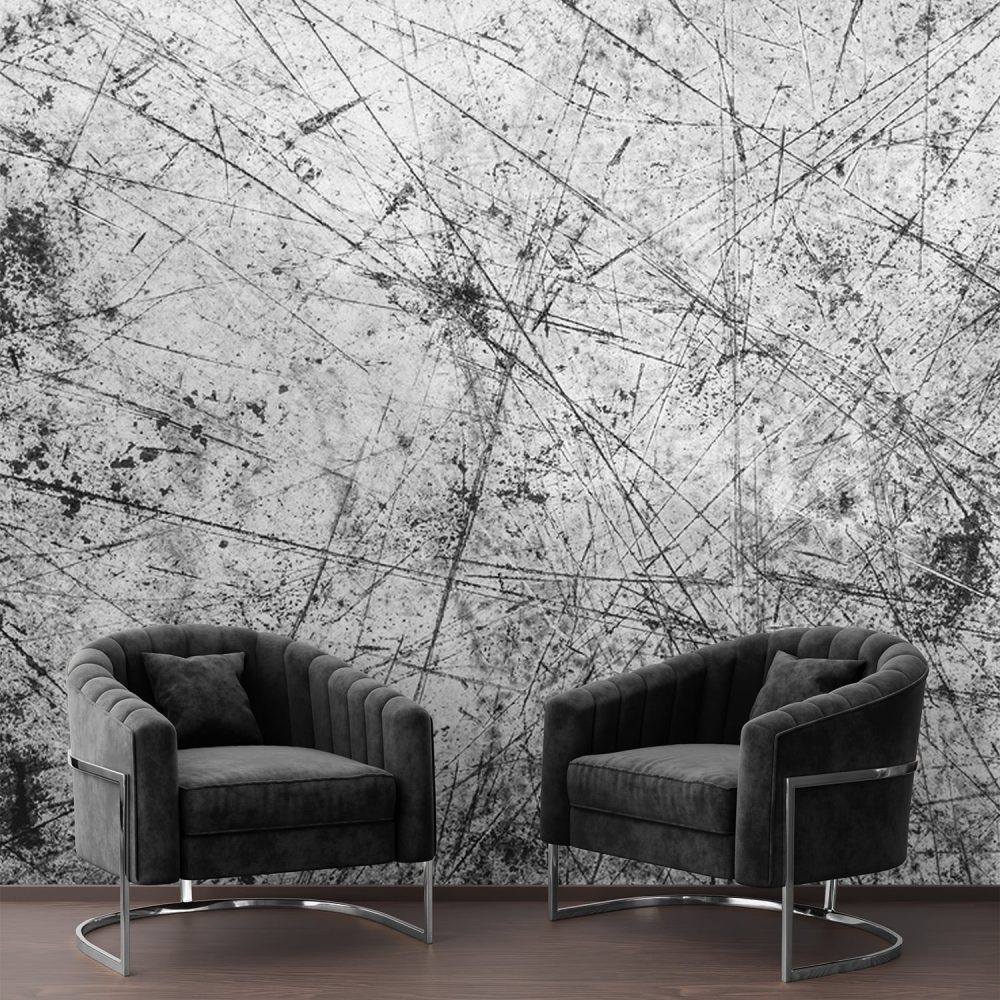 Scratched Metal Texture Wall Mural exclusively from Wallpaper Online South Africa.