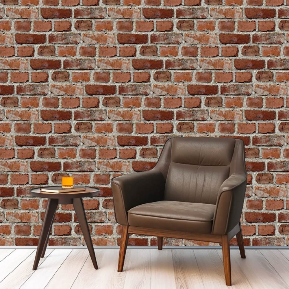 Red brick repeating wallpaper. Brick wallpaper for sale South Africa