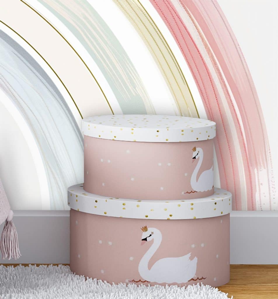 Pastel Rainbow Wall Mural | Wallpaper Online