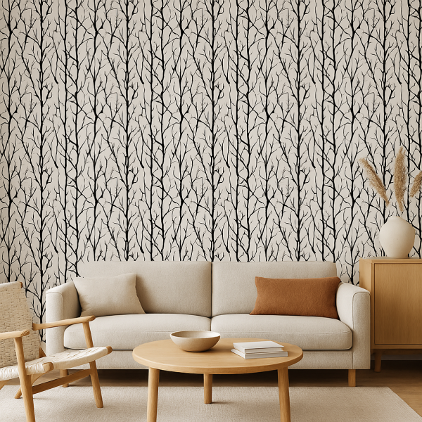 Minimalist Branches Wallpaper