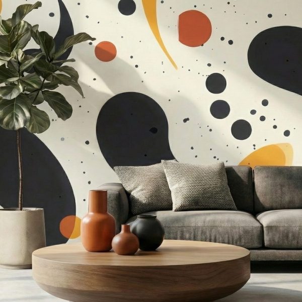 Organic Pebble Terrazzo Mural