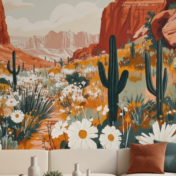 Saguaro Canyon Bloom Mural