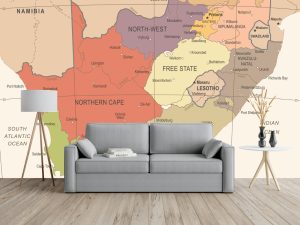 Transform your space into a curated gallery of history with the Antique South Africa Mural.