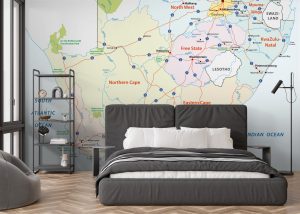 South African Map Mural