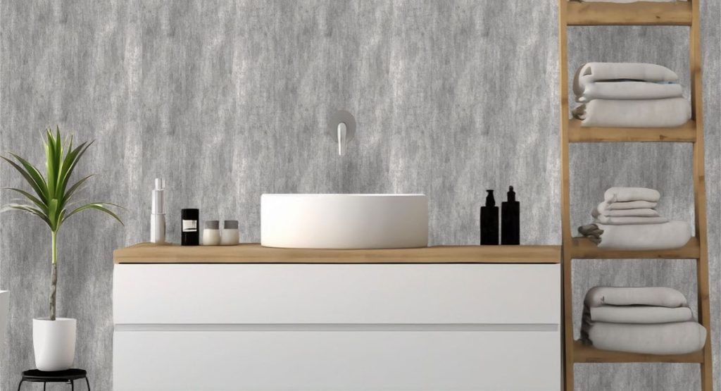 Transform Your Walls with Marble Wallpaper: A Guide to Stone Effect Murals 9 Wallpaper and Wall Murals South Africa Apollo Marble wallpaper in a grey bedroom