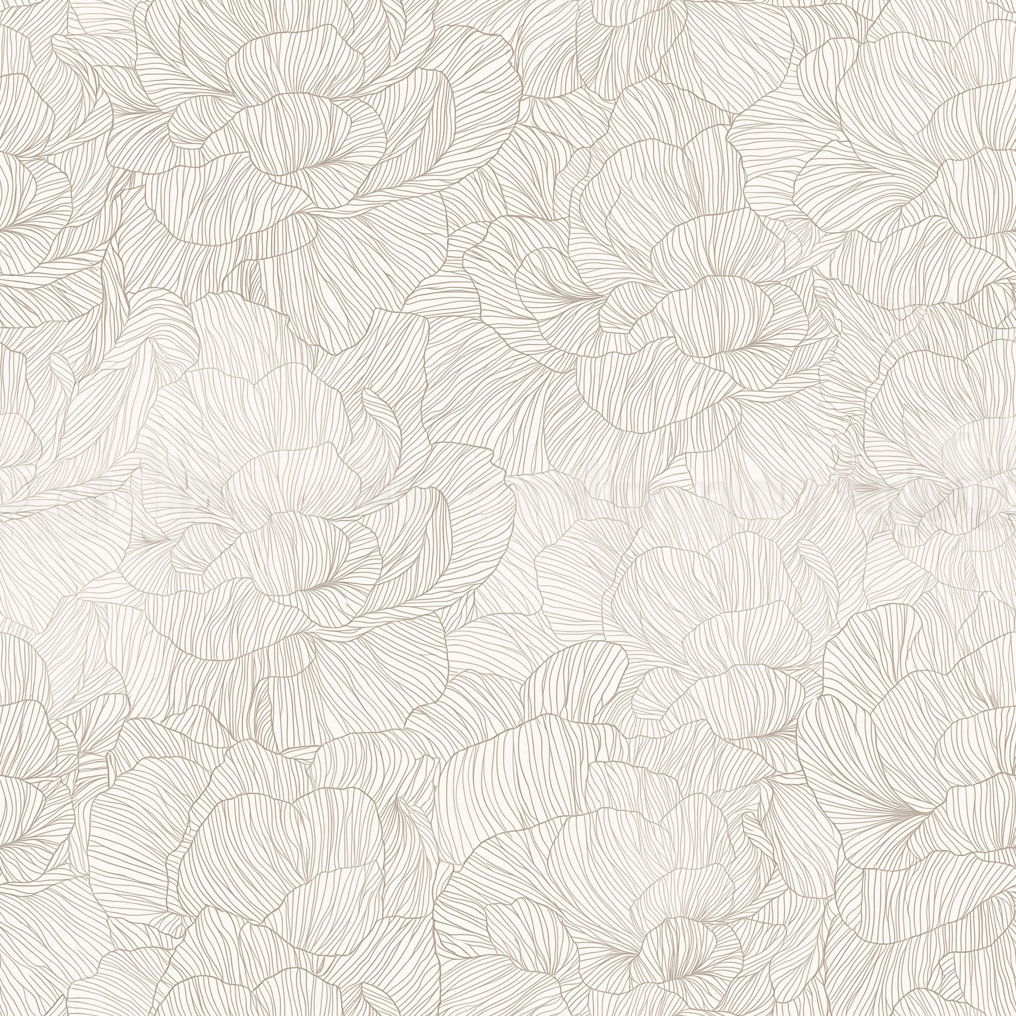 Cream Peony Contour Wallpaper 4 Wallpaper and Wall Murals South Africa Cream Peony Contour wallpaper close-up showing large peony contour outlines in a minimal botanical repeat
