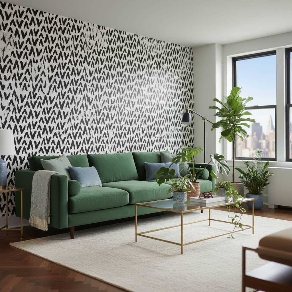 Descending Abot Wallpaper 3 Wallpaper and Wall Murals South Africa Close-up of Descending Abot, a contemporary abstract design printed in South Africa