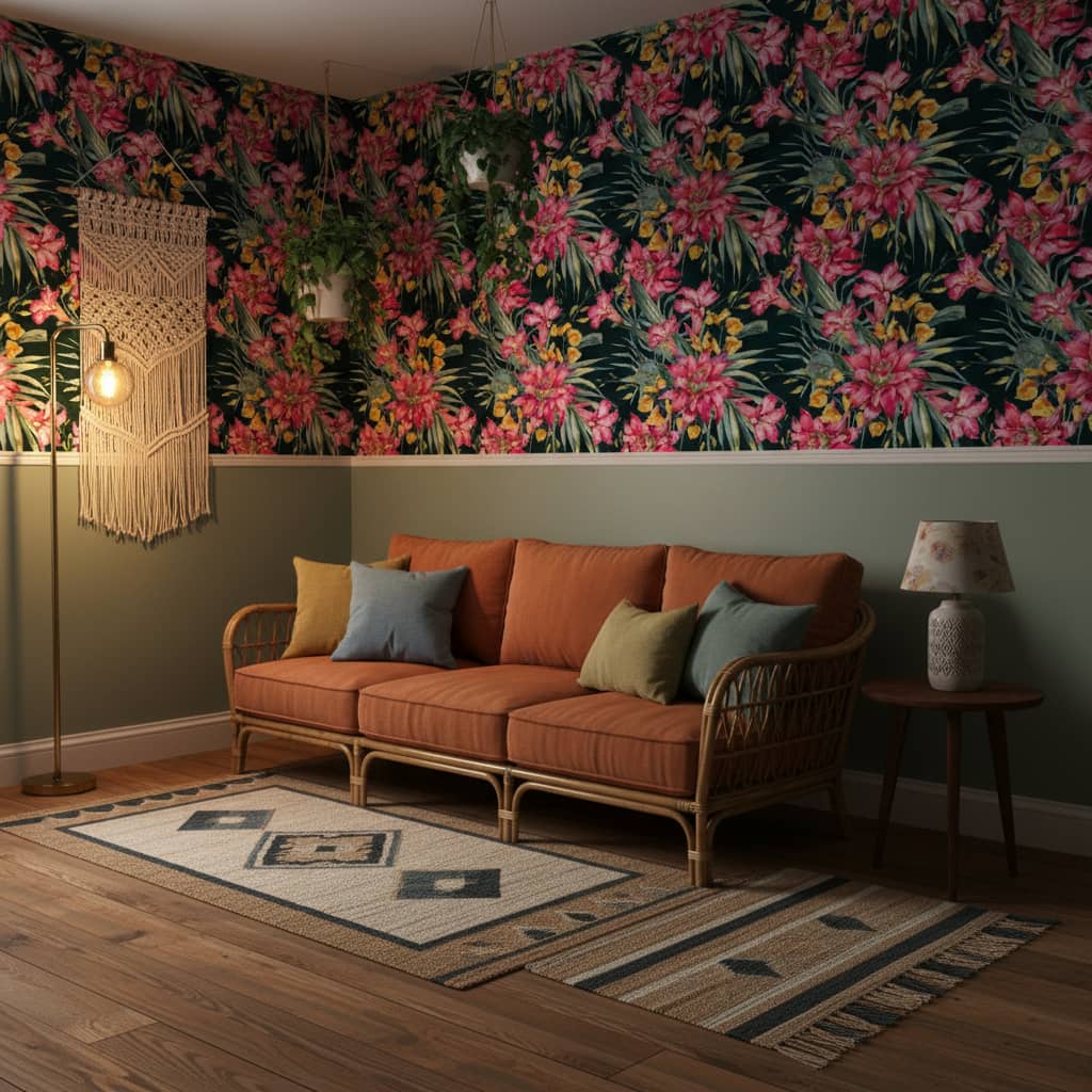 Digbyana Tropics Wallpaper 2 Wallpaper and Wall Murals South Africa Digbyana Tropics - South-African-made peel and stick wallpaper for bedroom and living_room walls