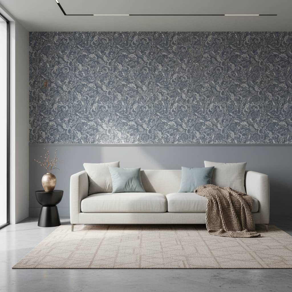 Emperor Azure Wallpaper 2 Wallpaper and Wall Murals South Africa Emperor Azure - South-African-made peel and stick wallpaper for bedroom and living_room walls