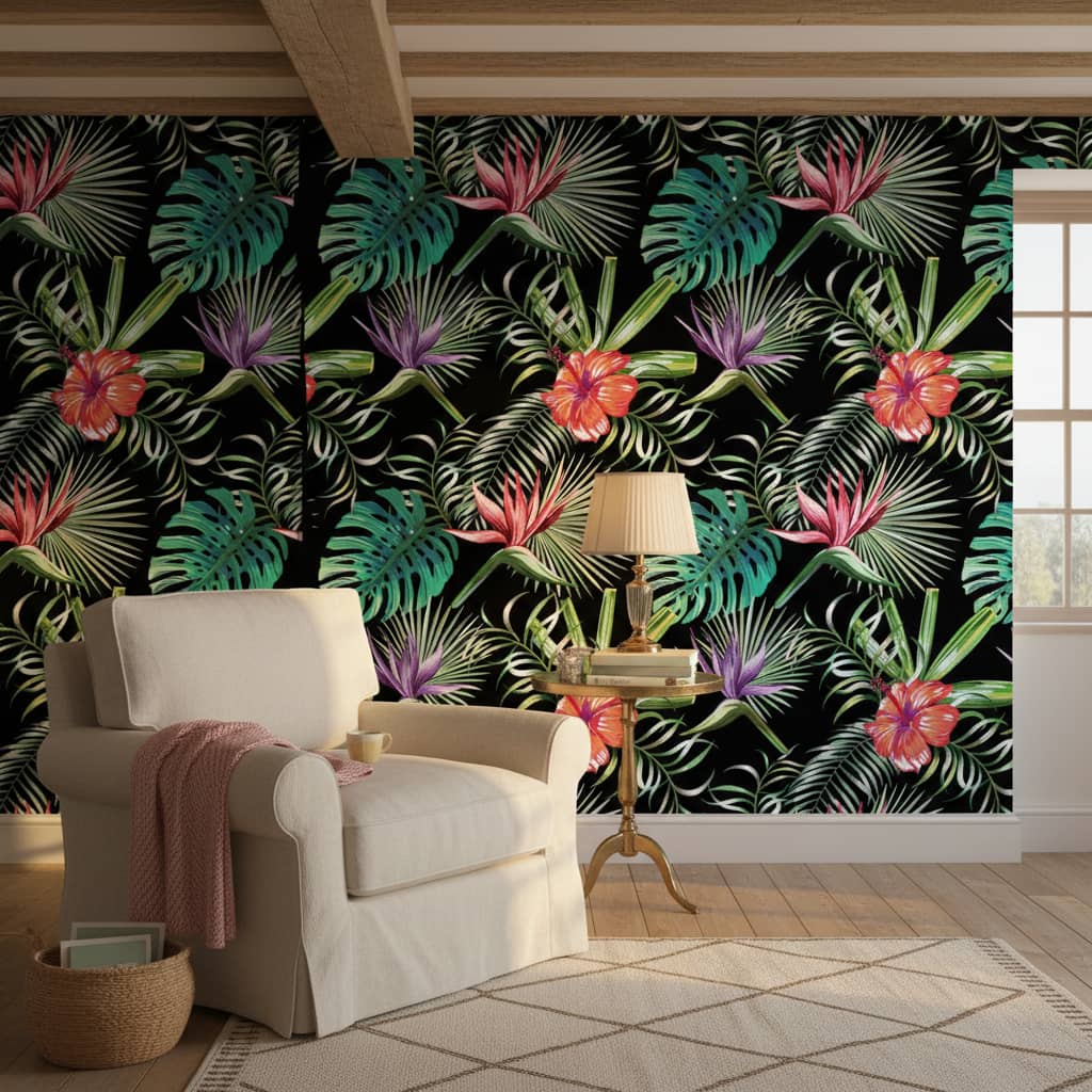 Erythronium Wallpaper 3 Wallpaper and Wall Murals South Africa Close-up of Erythronium, a tropical floral design printed in South Africa