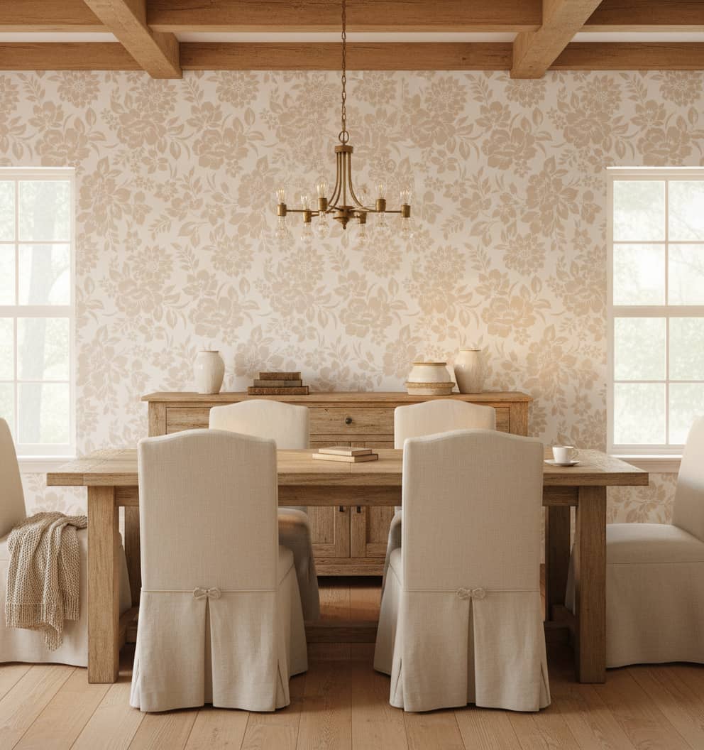 Holding Hope Wallpaper 4 Wallpaper and Wall Murals South Africa Holding Hope installed - a calming Floral Wallpaper Made in South Africa | Transform Your Space with Botanical Designs