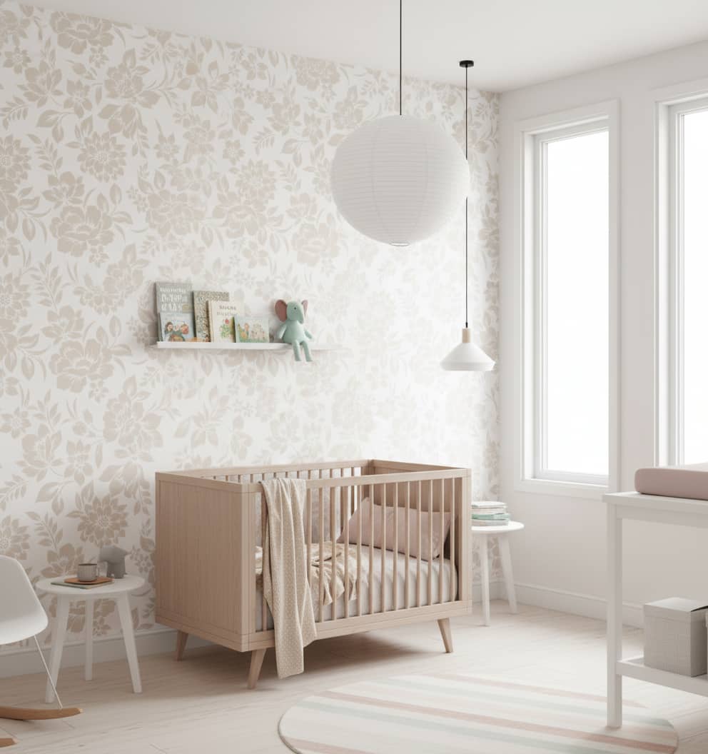 Holding Hope Wallpaper 3 Wallpaper and Wall Murals South Africa Close-up of Holding Hope, a contemporary floral design printed in South Africa