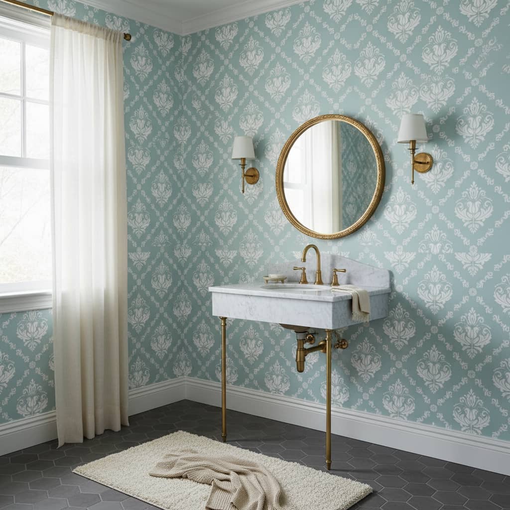 Military Sow Wallpaper 4 Wallpaper and Wall Murals South Africa Military Sow installed - a calming Damask & Paisley Wallpapers wallpaper made in South Africa