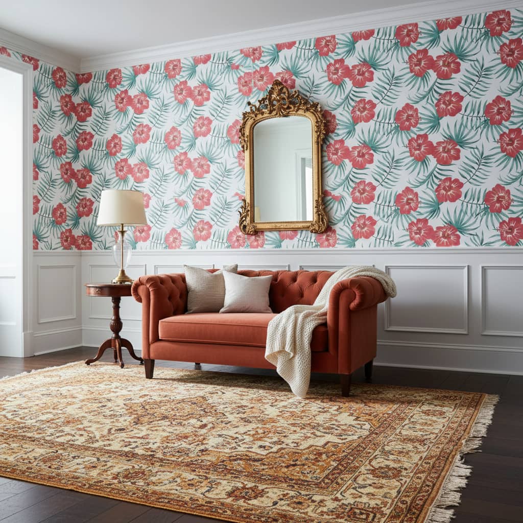Nicaragua Wallpaper 3 Wallpaper and Wall Murals South Africa Close-up of Nicaragua, a tropical floral design printed in South Africa
