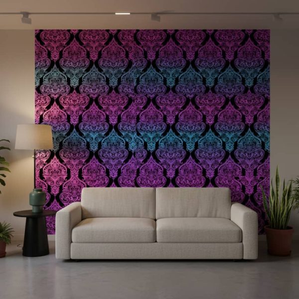 Patterned Auroral Wallpaper