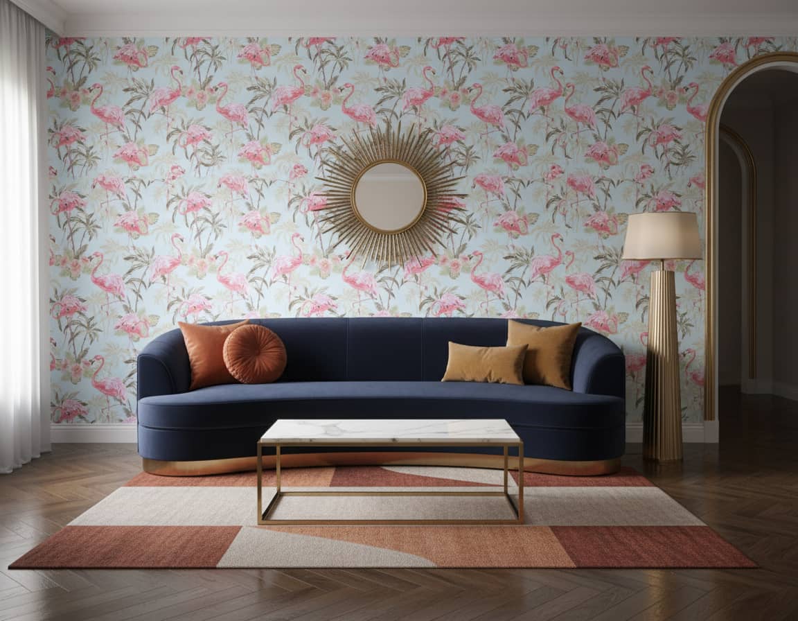 Pink Pirouette Wallpaper 2 Wallpaper and Wall Murals South Africa Pink Pirouette - South-African-made peel and stick wallpaper for bedroom and nursery walls