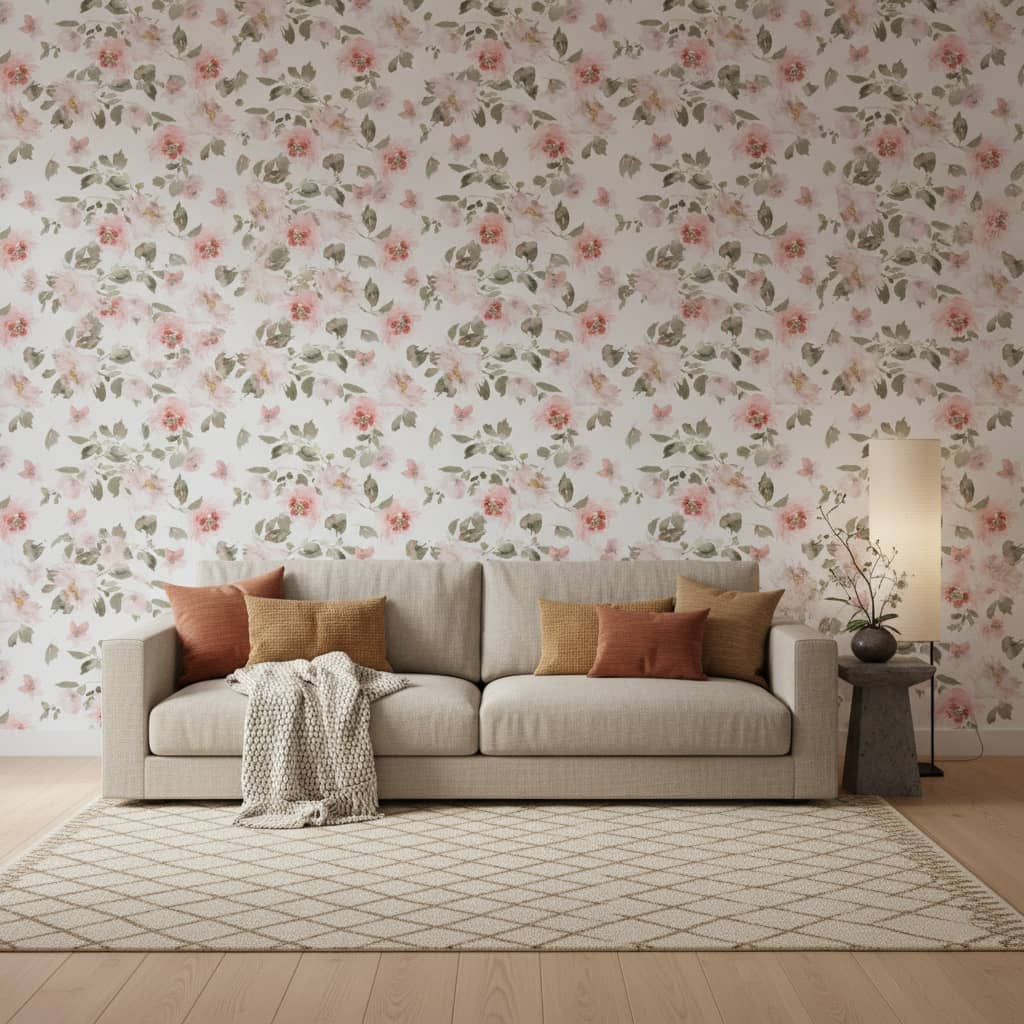 Room Design Wallpaper 4 Wallpaper and Wall Murals South Africa Room Design installed - a calming Floral Wallpaper Made in South Africa | Transform Your Space with Botanical Designs