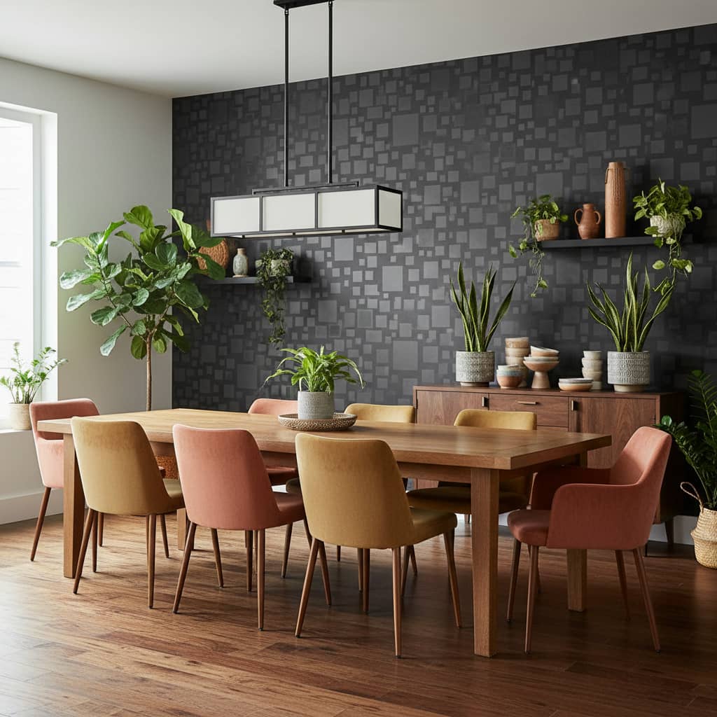 Toned Out Cubes Wallpaper 3 Wallpaper and Wall Murals South Africa Close-up of Toned Out Cubes, a contemporary geometric design printed in South Africa