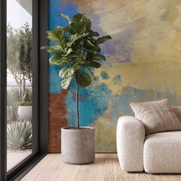 test color filter 12 Wallpaper and Wall Murals South Africa A zoomed-in of Coastal Harmony Mural showcasing textured abstract paint effects in soft coastal-inspired hues