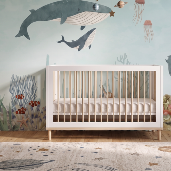About Wallpaper Online South Africa 6 Wallpaper and Wall Murals South Africa A zoomed-in of a watercolor ocean mural with whales, fish, coral, and jellyfish in soft blue tones
