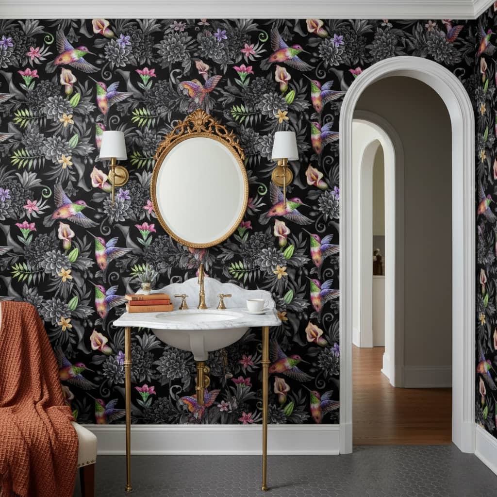 Flat -Chroma Flights Wallpaper 2 Wallpaper and Wall Murals South Africa Flat -Chroma Flights - South-African-made peel and stick wallpaper for bedroom and nursery walls