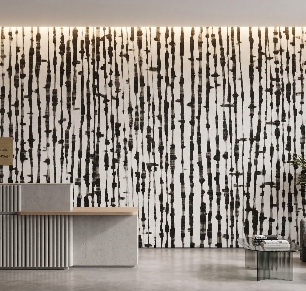 Ink Cascade Mural