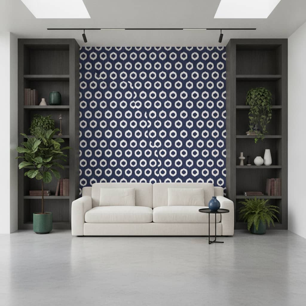 Ana-static Navy Wallpaper 3 Wallpaper and Wall Murals South Africa Ana-static Navy Wallpaper - Image 3