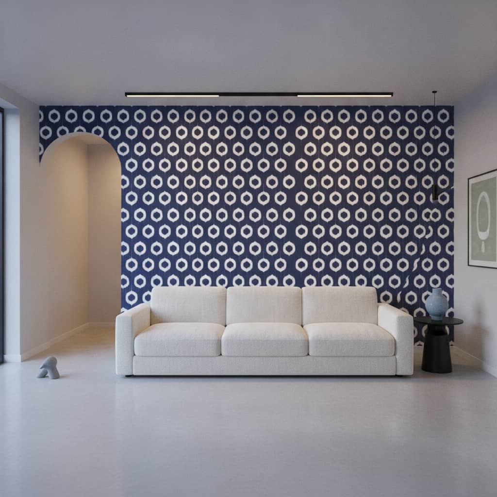 Ana-static Navy Wallpaper 4 Wallpaper and Wall Murals South Africa Ana-static Navy Wallpaper - Image 4