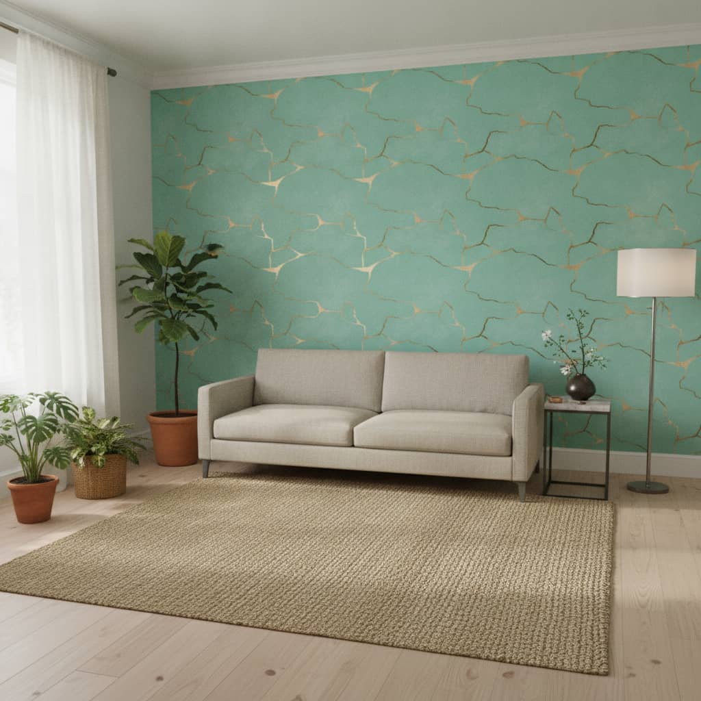 Aqua Gold Wallpaper 4 Wallpaper and Wall Murals South Africa Aqua Gold Wallpaper - Image 4