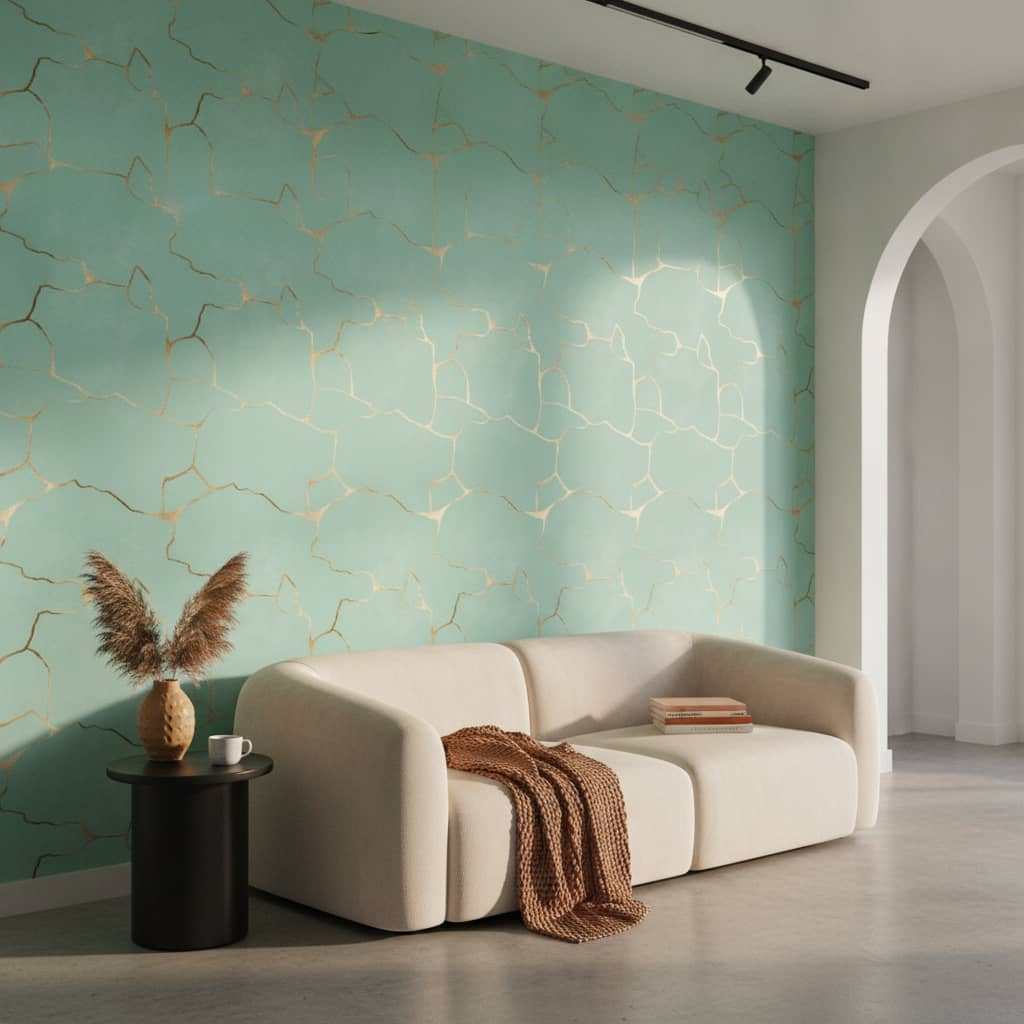 Aqua Gold Wallpaper 3 Wallpaper and Wall Murals South Africa Aqua Gold Wallpaper - Image 3