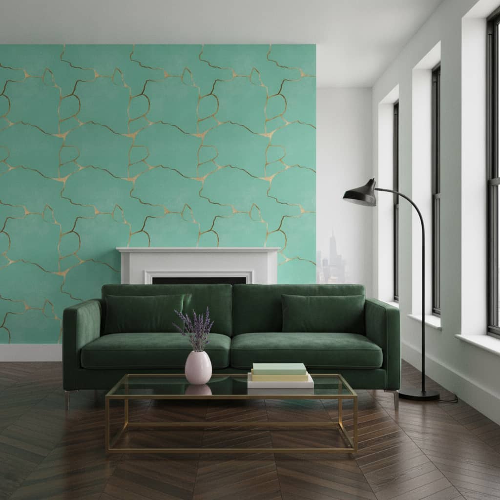 Aqua Gold Wallpaper 1 Wallpaper and Wall Murals South Africa Aqua Gold Wallpaper