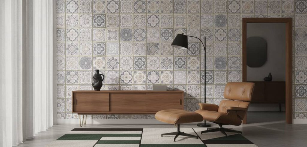 Areia Tile - The Areia Tile Wallpaper brings Mediterranean-inspired elegance to any space with its intricate geometric tile