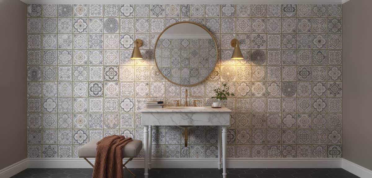 Areia Tile Wallpaper 3 Wallpaper and Wall Murals South Africa Areia Tile Wallpaper - Image 3