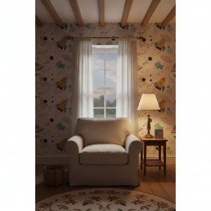 Astronauts & Aliens - This charming Astronauts & Aliens Wallpaper transforms children's spaces into imaginative cosmic