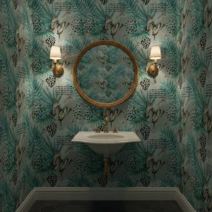 Butterfly Fiori - This enchanting Butterfly Fiori wallpaper captures the delicate beauty of nature with elegant turquoise