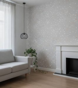 Campeche Grey - Campeche Grey Wallpaper brings a gentle, whimsical charm to any child's space with its scattered polka dot