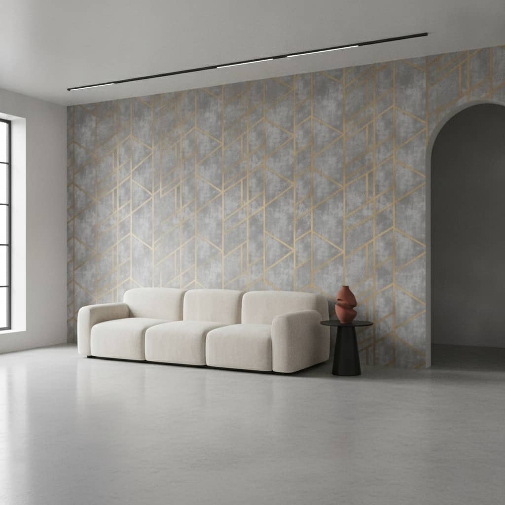 Concrete Gold Wallpaper 2 Wallpaper and Wall Murals South Africa Concrete Gold Wallpaper - Image 2