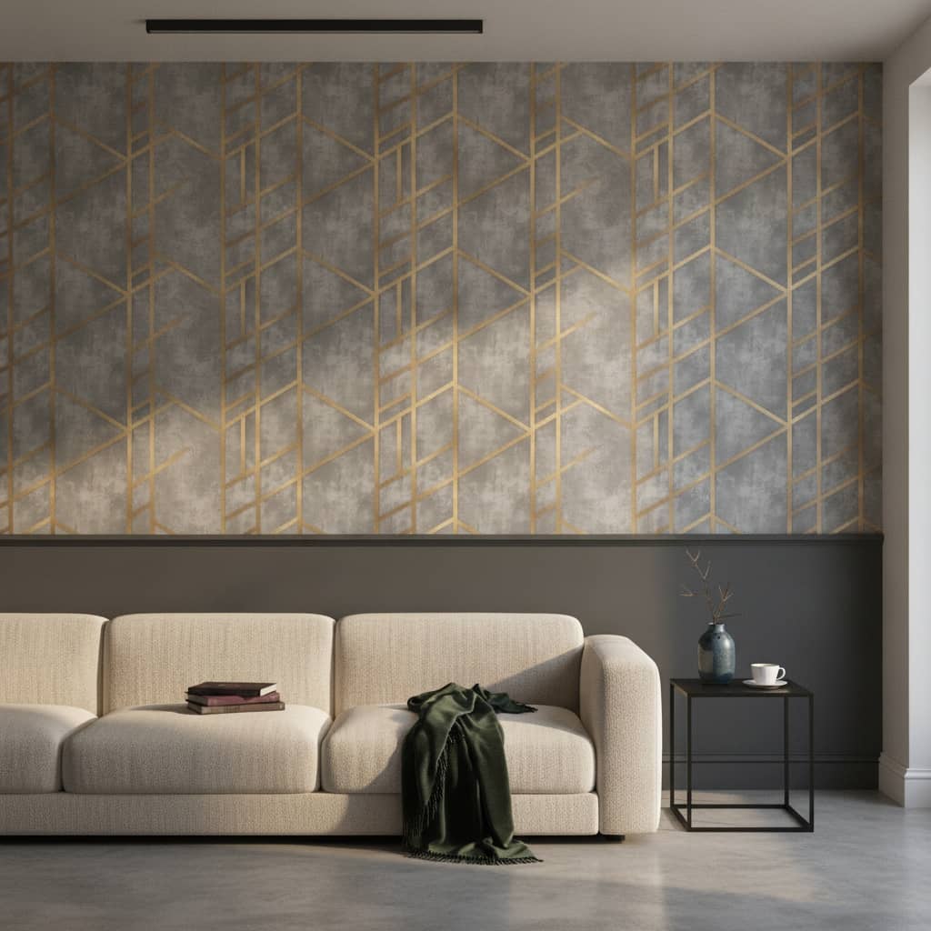 Concrete Gold Wallpaper 4 Wallpaper and Wall Murals South Africa Concrete Gold Wallpaper - Image 4