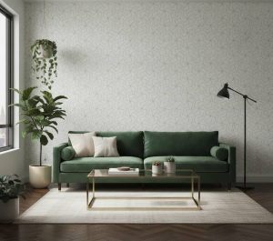 Conway - Conway Wallpaper showcases an elegant geometric pattern of interlocking triangular shapes in warm brown and gold
